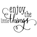Enjoy The Little Things Chalk Transfer