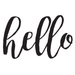 Hello Chalk Couture Transfer