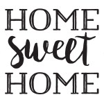 Home Sweet Home Chalk Transfer